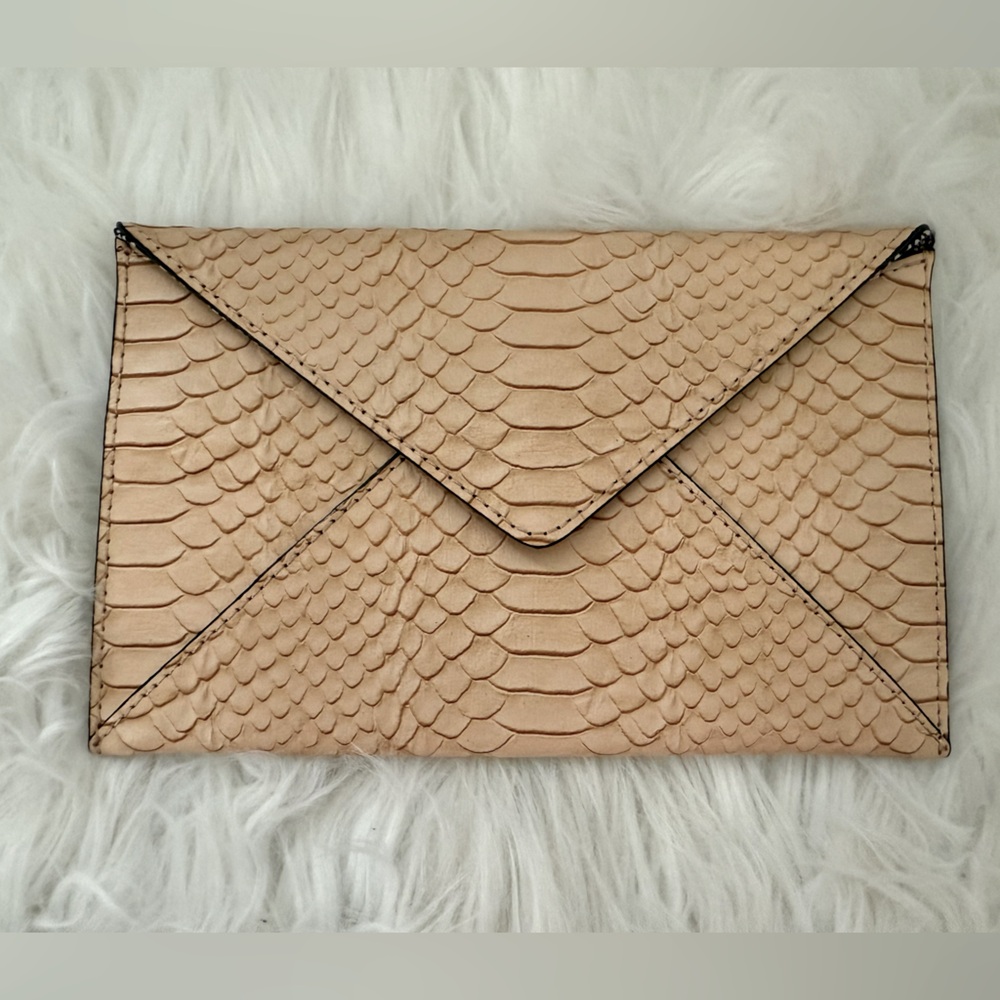 Loeffler Randall Python Print Envelope Clutch - image 1